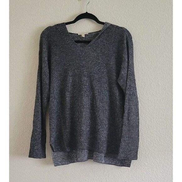 Eileen Fisher Linen Crochet V-neck Hooded Pullover Top Size XS - Picture 8 of 8